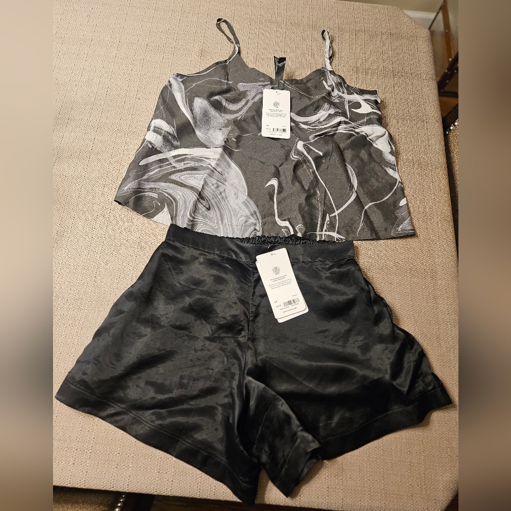 Athleta Cool Calm Sleep Set - Cami & Shorts NWT sz Sm